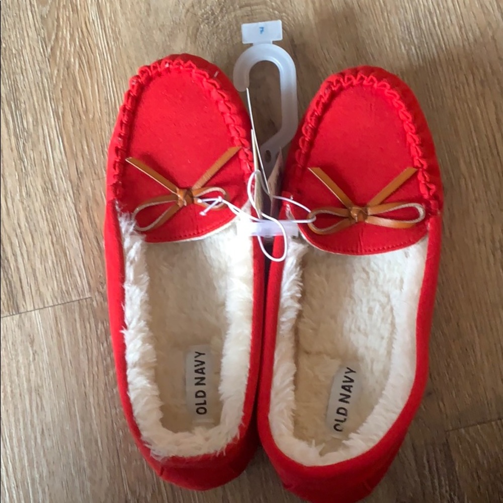 Brand new, Old Navy red slippers